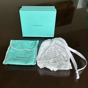 Tiffany & Co Large Christmas Tree Frosted Ornaments Star Holiday Ornament Xmas